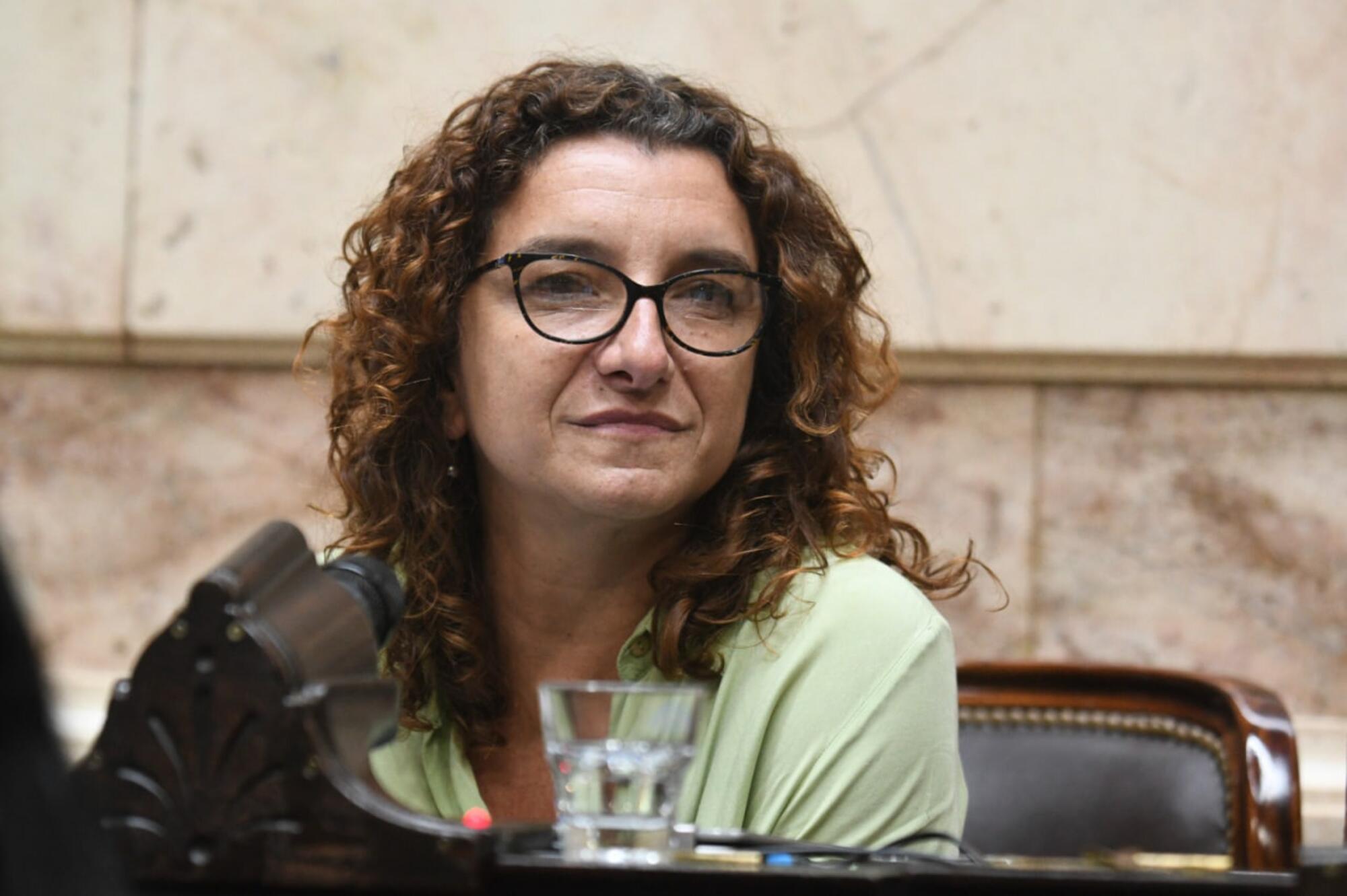 La legisladora electa por la Ciudad de Buenos Aires por el Frente Obrero Vanina Biasi.